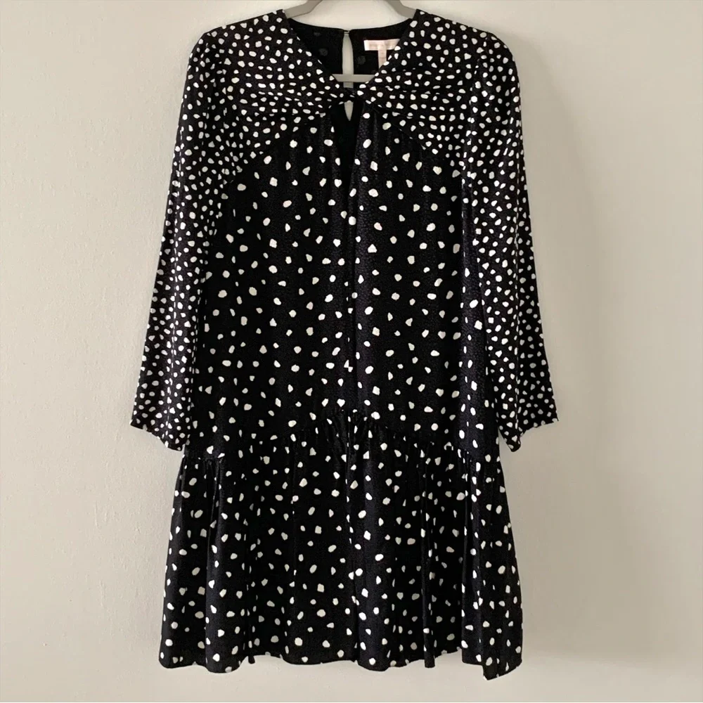 Rebecca Taylor Silk Viscose Long Sleeve Dress